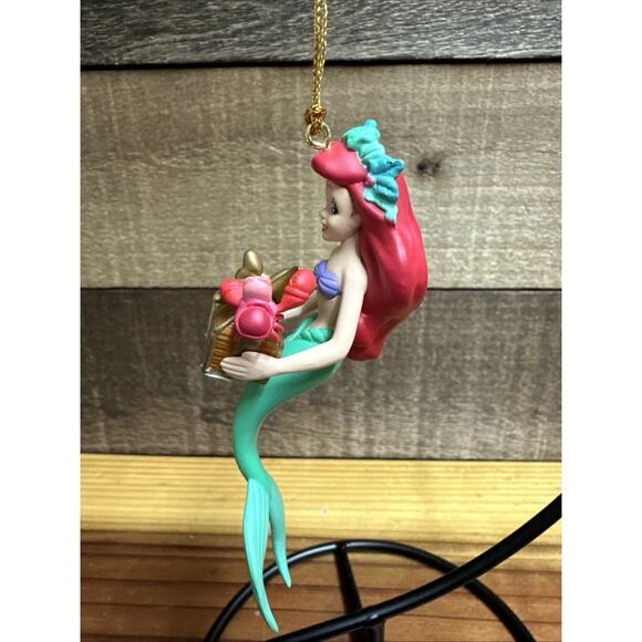 Disney Little Mermaid Vintage Grolier Ariel Christmas Magic Ornament In Box - Picture 3 of 4